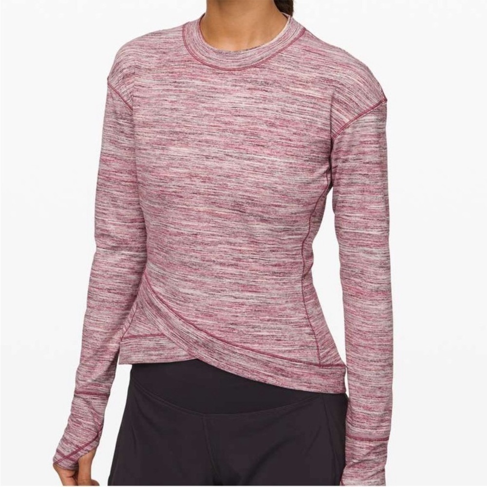 Lululemon Close to Crossing Long Sleeve *Rulu
Space Dye Camo Plumful Smoke Small
